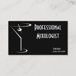 Mixologist Business Cards