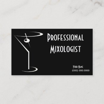 Mixologist Business Cards by BartenderSchool at Zazzle