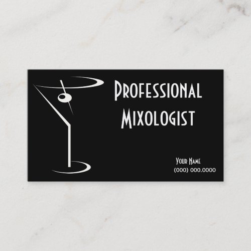 Mixologist Business Cards