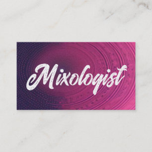 Mixologist Colorful Business Card