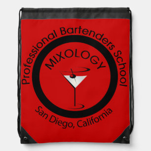 Mixologist drawstring backpack for your stuff