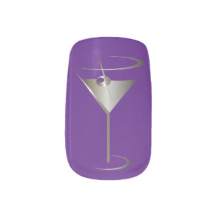 Mixologist or Bartender Martini Glass Minx Nail Art