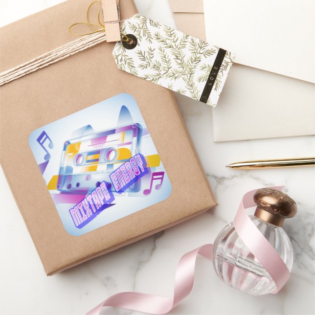 Mixtape Energy Square Sticker (Gifting)