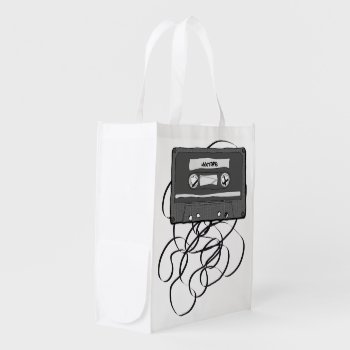 Mixtape Grocery Bag by jahwil at Zazzle
