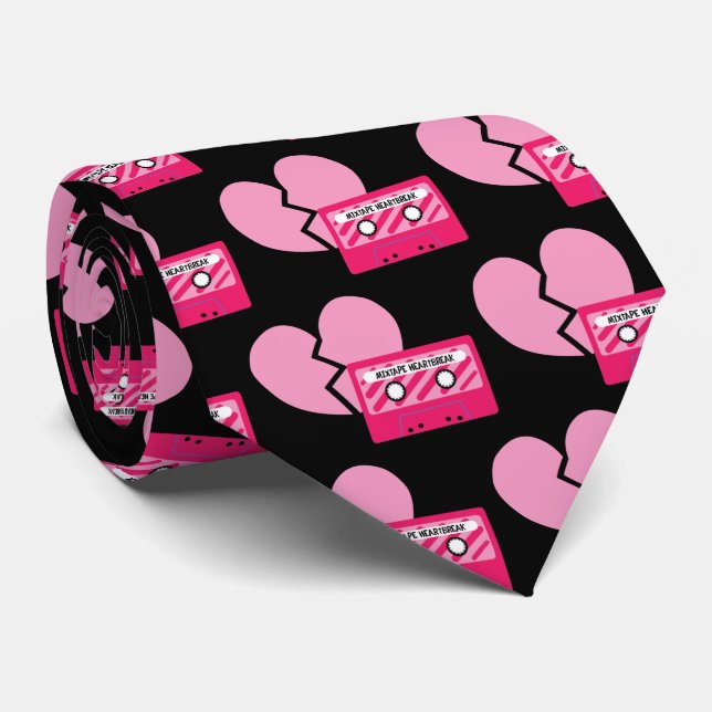 MixTape Heartbreak Tie (Rolled)
