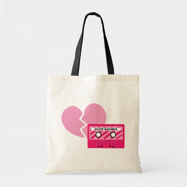 MixTape Heartbreak Tote Bag (Front)