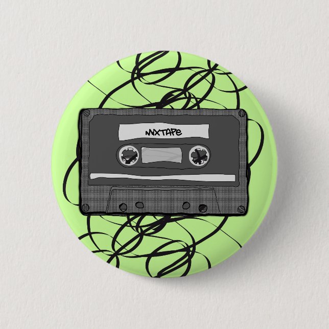 Mixtape Pinback Button (Front)