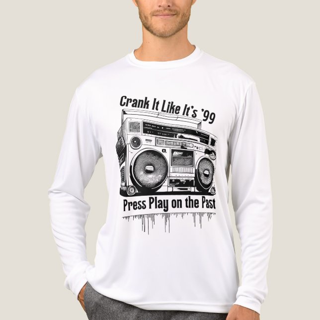 Mixtapes, Bass, and Rewind Days – 90s Music Nostal Tri-Blend Shirt (Front)