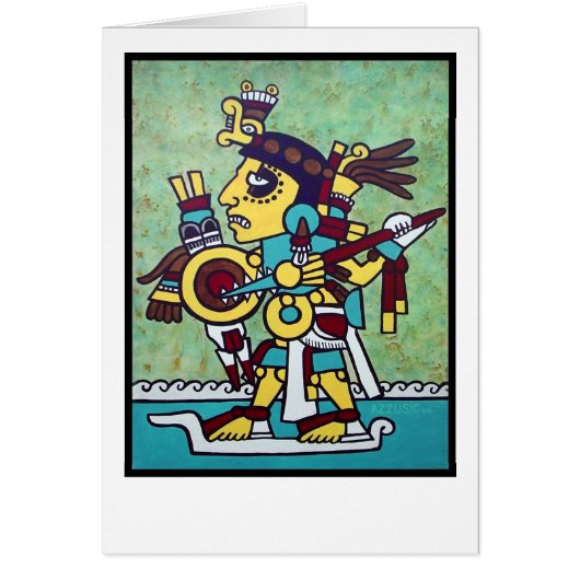 mixtec warrior print cards (Front)