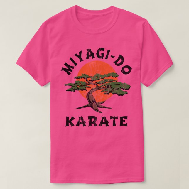 Miyagi Do Karate distressed T-Shirt (Design Front)