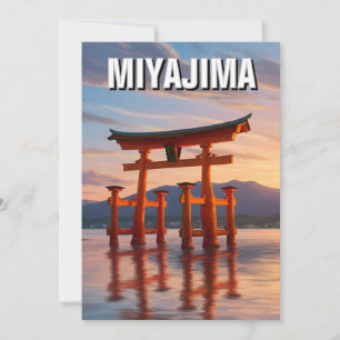 Miyajima Floating Torii Itsukushima Shrine Travel Holiday Card