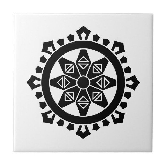 Miyake dharma charka tile (Front)