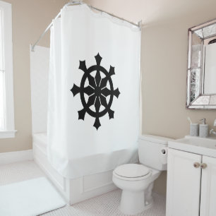 Miyake Rinpo Ammunition Box Shower Curtain