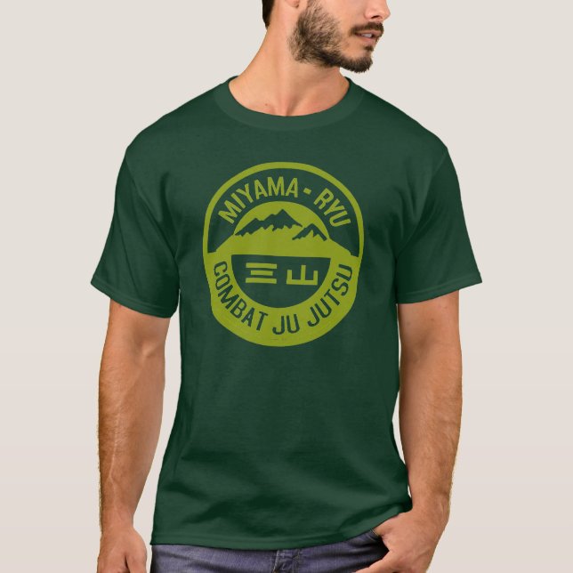 Miyama Ryu Logo Military Green T-Shirt (Front)