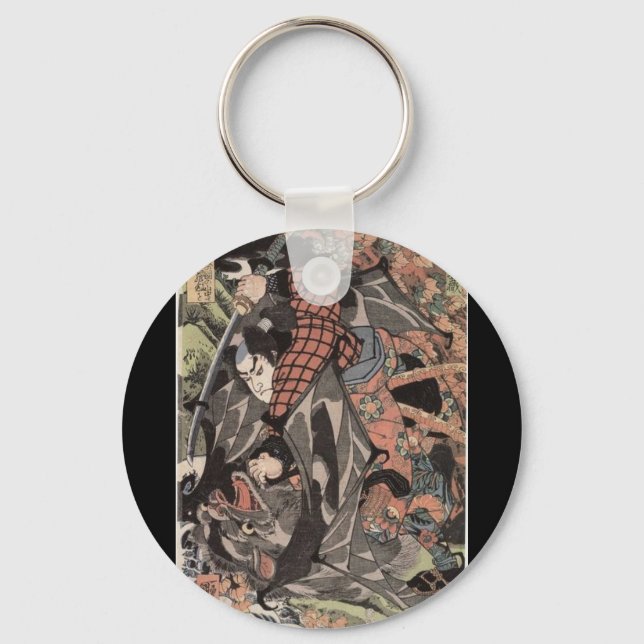 Miyamoto Musashi, c. 1800's Keychain (Front)