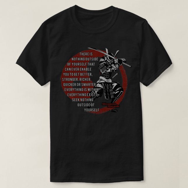 Miyamoto Musashi Samurai, Ronin  T-Shirt (Design Front)