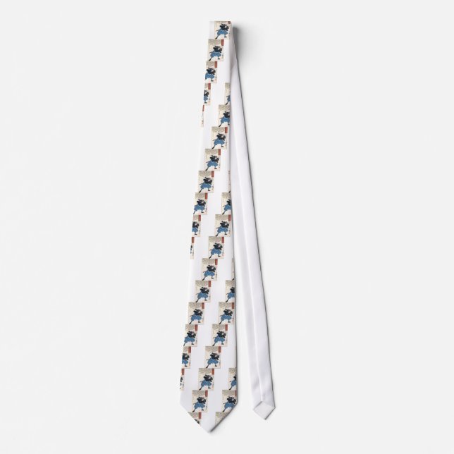 Miyamoto Musashi Two Swords Neck Tie (Front)