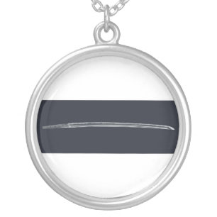 Miyamoto Musashi's Sword Silver Plated Necklace