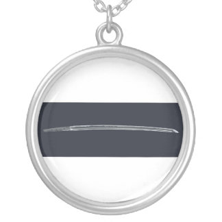 Miyamoto Musashi's Sword Silver Plated Necklace