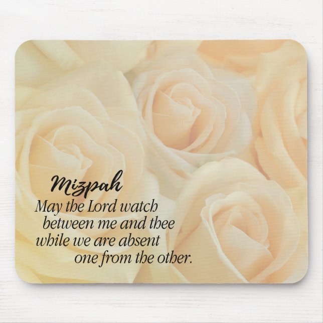 Mizpah | Yellow Roses Mouse Pad (Front)