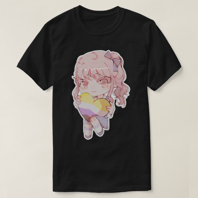 mizuki akiyama project sekai pride nonbinary stick T-Shirt (Design Front)