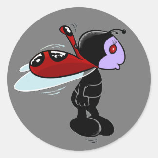 Mizz Ladybug Classic Round Sticker