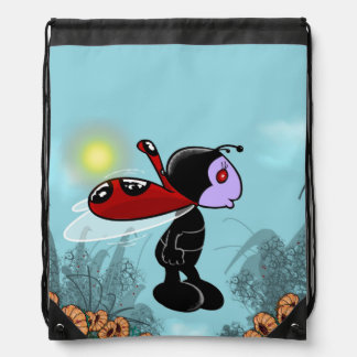 Mizz Ladybug Drawstring Bag