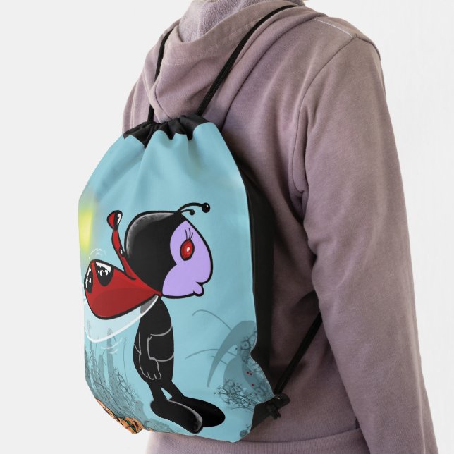 Mizz Ladybug Drawstring Bag (Insitu)