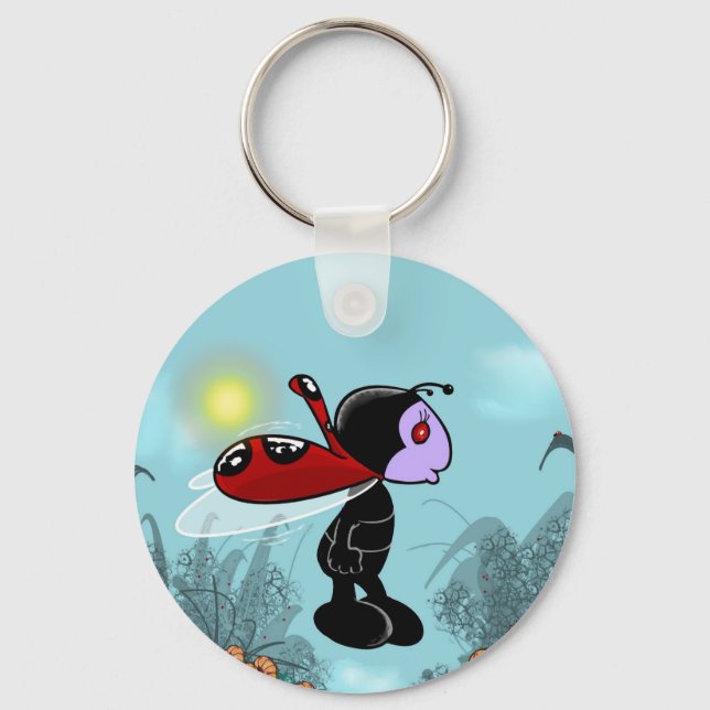Mizz Ladybug Keychain (Front)