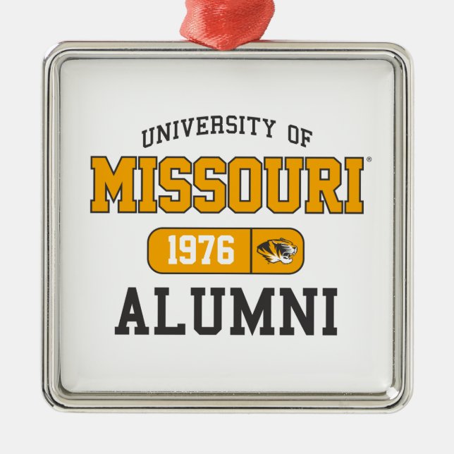Mizzou Alumni Pride Metal Ornament (Front)