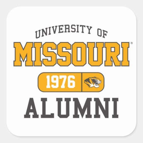 Mizzou Alumni Pride Square Sticker