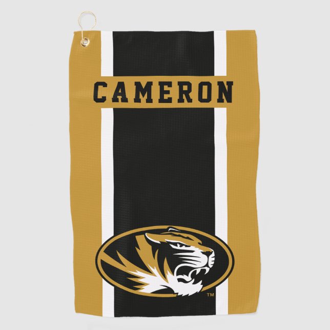 Mizzou Tiger - Add Your Name Golf Towel (Front)
