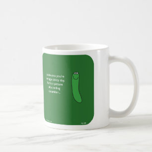 MJ1585, "mahoney joe", "smiling cucumber', cucumbe Coffee Mug