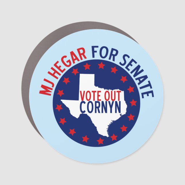 MJ Hegar for Senate Car Magnet (Front)
