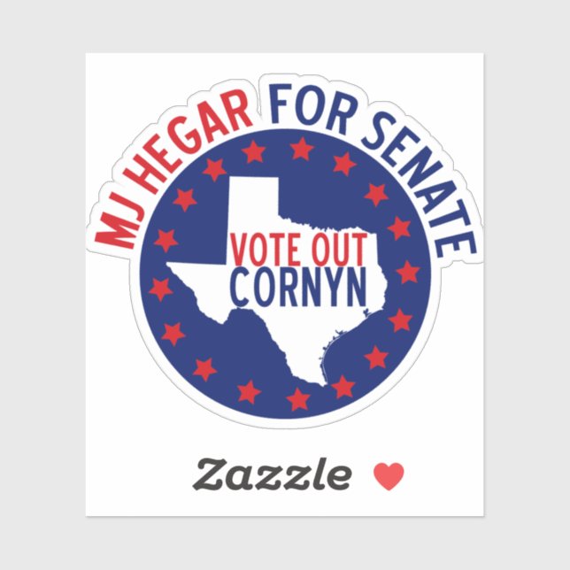 MJ Hegar for Senate Sticker (Sheet)