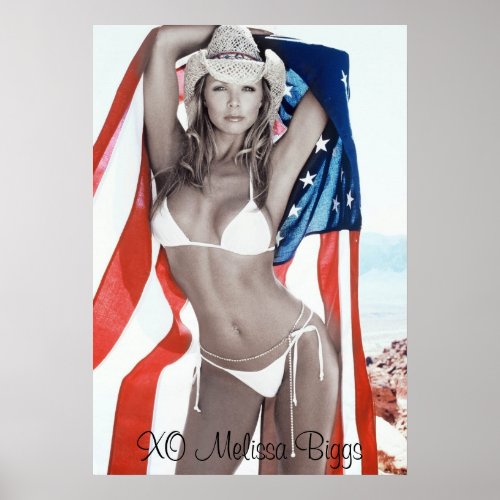 MJB Swimsuit Calendar American Shot XO Melissa Poster