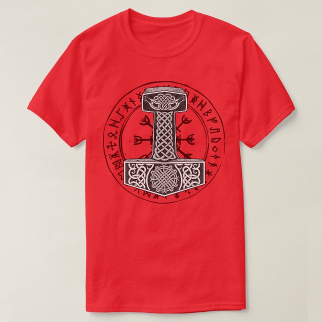Mjlnir Odin Valhalla 2 T-Shirt (Design Front)