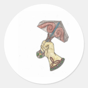 Mjolnir Classic Round Sticker