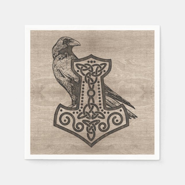 Mjolnir  - the hammer of Thor Napkins (Front)