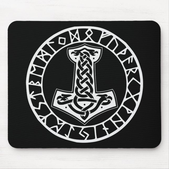 Mjölnir Thor’s Hammer 0022 #USAPatriotGraphics © Mouse Pad (Front)