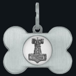Mjolnir: Thor's Hammer Pet Tag<br><div class="desc">the hammer Mjolnir,  of the Norse thunder god Thor.</div>