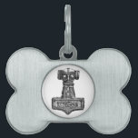Mjolnir: Thor's Hammer Pet Tag<br><div class="desc">the hammer Mjolnir,  of the Norse thunder god Thor.</div>