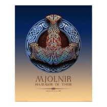 Mjolnir - Thor's Hammer Poster (16x20")