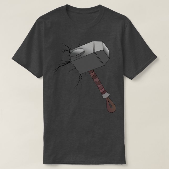 Mjolnir Thors Old Hammer T-Shirt (Design Front)