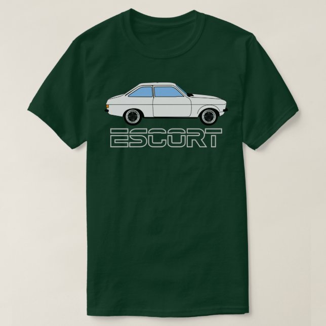 MK2 Escort WhiteSilver  T-Shirt (Design Front)