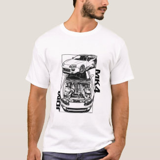 MK4 Legend - 2JZ Technical Engine Art T-Shirt