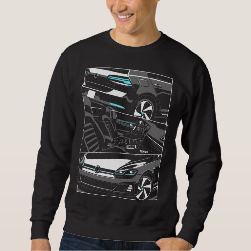 Mk7 GTI Car Illustration Sweatshirt