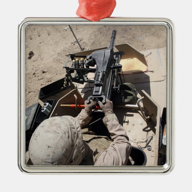 MK-19 automatic grenade launcher Metal Ornament (Front)