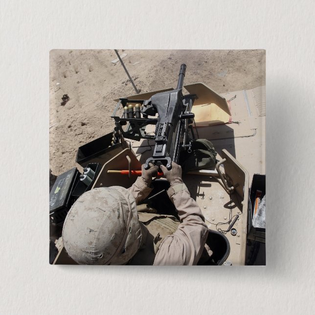 MK-19 automatic grenade launcher Pinback Button (Front)