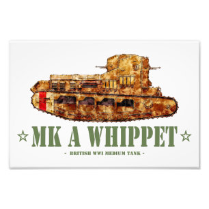MK A Whippet World War One British Medium Tank WWI Photo Print